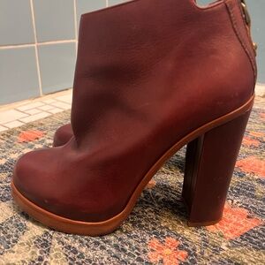 Dolce Vita Deep Red Heeled Booties